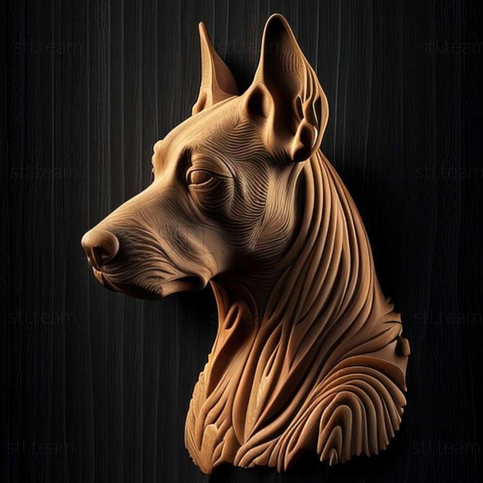 3D model Thai Ridgeback dog (STL)